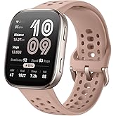 Amazfit Bip 6 Smart Watch 46mm, 14 Day Battery, 1.97" AMOLED Display, GPS & Free Maps, AI, Bluetooth Call & Text, Health, Fitness & Sleep Tracker, 140+ Workout Modes, 5 ATM Water-Resistance, Blush