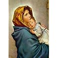 Virgin Mary and Child Jesus POSTER print 12x18 Madonna of the Streets picture Blessed Mother image Holy Mary painting Catholic Christian Religious Holy Wall Art Decor Gift for Home Room Kids Children