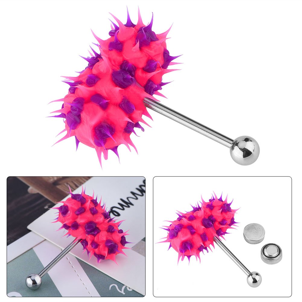 Tongue Ring Vibrating Tongue Ring Stud Barbell Stainless Steel Straight