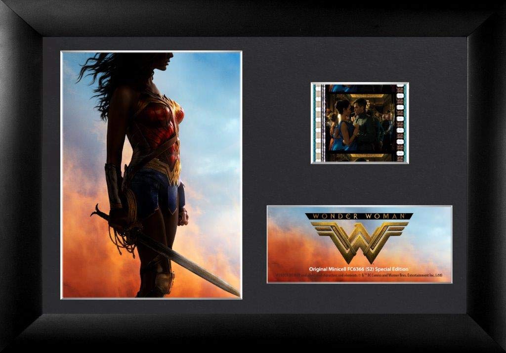 Trend Setters Wonder Woman Gal Gadot – Red Gold and Blue - Film Cells Desktop Presentation - with 35mm Film Clip