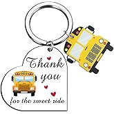 OEHEDOU Bus Driver Gifts School Bus Driver Appreciation Gifts Thank You Gift For School Buses Drivers Men Schools Buses Drivers Heart Keychain Retirement Farewell Birthday