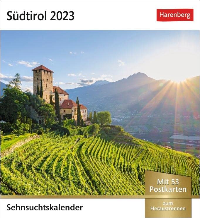 South Tyrol Longing Calendar 2023: Weekly Calendar with 53 Postcards