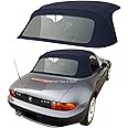 Sierra Auto Tops Convertible Top Replacement for BMW 1996-2002 Z3, TwillFast II Canvas, Blue, Plastic Window