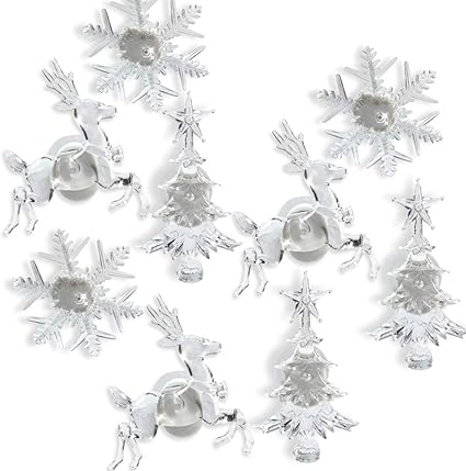 Holiday Window Decorations Assorted Set Of 9 Reindeer