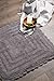 DII Ultra Soft Spa Cotton Crochet Square Bath Mat or Rug Place in Front of Shower, Vanity, Bath Tub, Sink, and Toilet, 24
