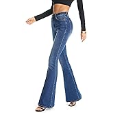 FLYING BANANA Women's Curvy Stretchy Bootcut Flare Denin Jeans