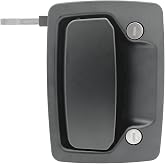 TriMark RV Door Handle 36285-02 for motorhomes and Campers fits PTL RV Doors - Exterior Handle with Hardware only - RV Outside Door Handle with Full Length deadbolt