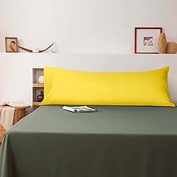 BEDSUM Microfiber Body Pillowcase, Soft Wrinkle