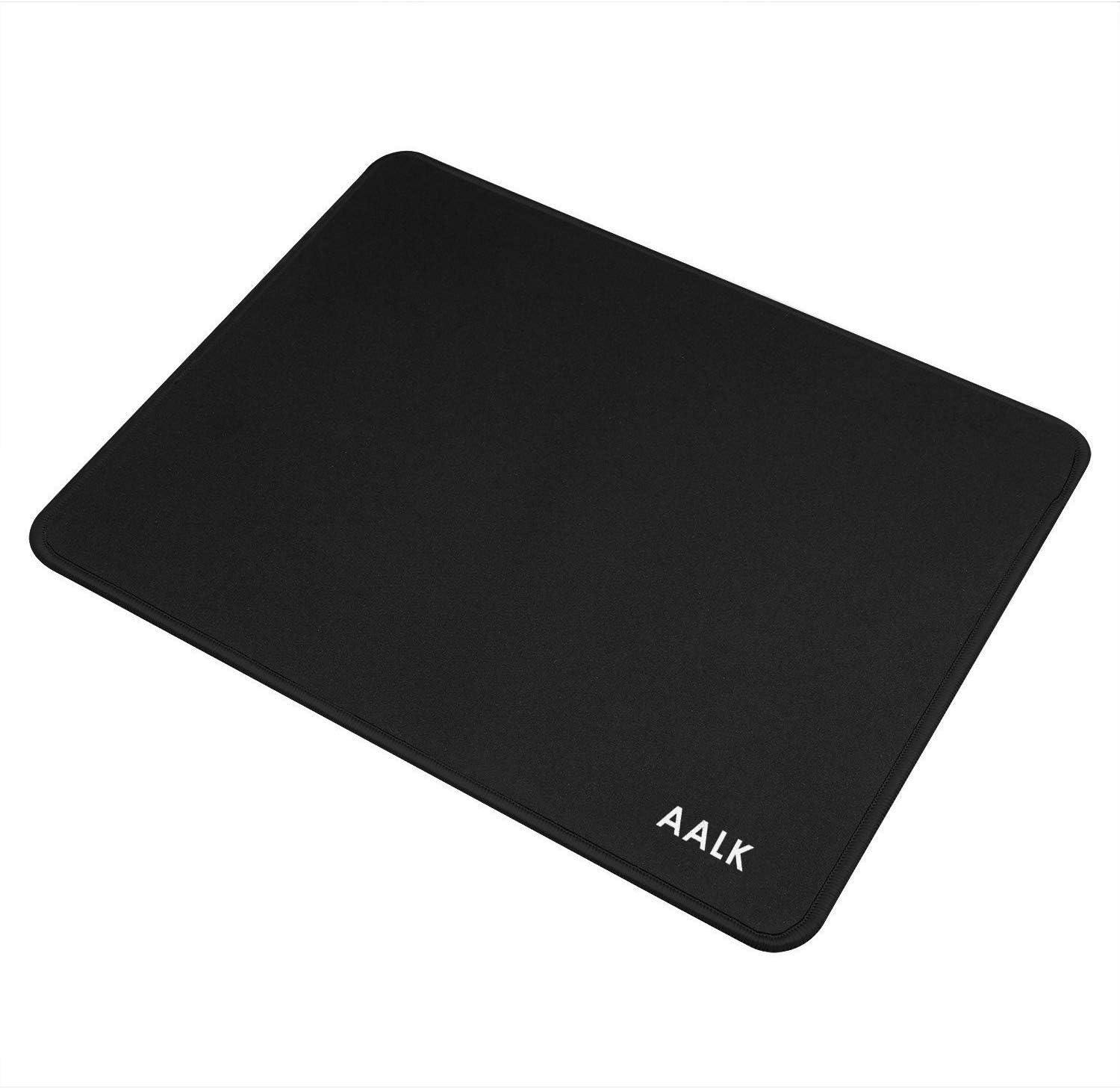 AALK Tapis de Souris Gaming, Mouse Pad Tapis Clavier Tapis de Bureau Compatible Souris Laser Optique PC Gamers antidérapant Surface spéciale texturée- M(270 220 5mm)-[Bordure Noire]
