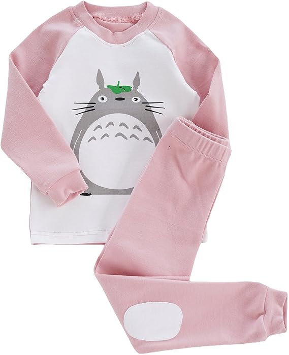 Amazon Cm Trading 子供 服 パジャマ キッズ ベビー服 女の子 男の子 赤ちゃん服 寝間着 ルームウェア 上下セット 綿 となりのトトロ柄 かわいい 秋冬 部屋着 パジャマ 通販