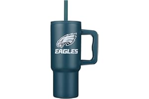 The Memory Company NFL Game Day 24oz Stainless Steel Tumbler - Double-Wall Vacuum Insulated Cup, Team Logo Sports Travel Mug with Lid & Straw, Officially Licensed Merchandise