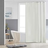 Furlinic Beige Shower Curtain Mould Proof 120x180cm Polyester Bath