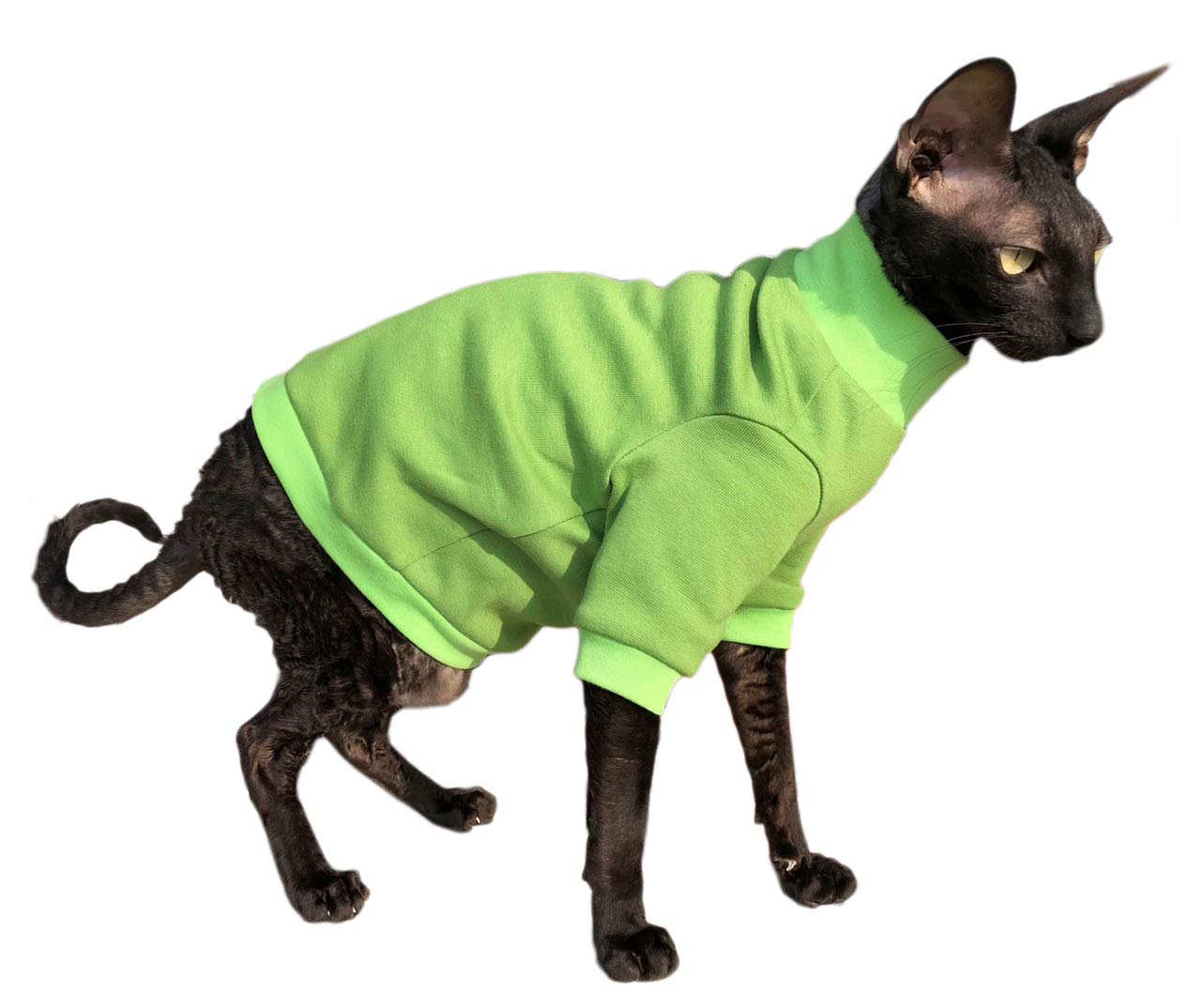 Kotomoda Cat's Cotton Sweater LIME (XS)