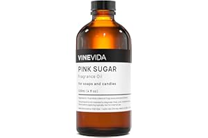 VINEVIDA [4oz] Pink Sugar Fragrance Oil for Soap Making Scents for Candle Making, Perfume Oils, Soy Candles, Home Scents Oil Diffusers, Bath Scent Bomb Oils, Linen Spray, Lotions, Car Freshies