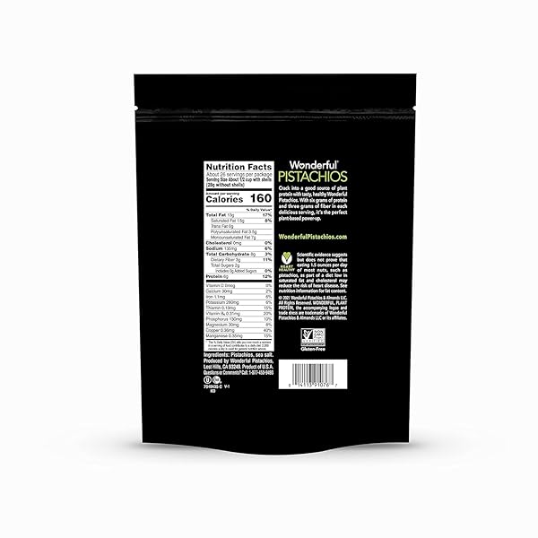 WONDERFUL PISTACHIOS IN SHELL, ROASTED & SALTED NUTS, 48 OUNCE RESEALABLE BAG, SHELLED PROTEIN SNACKS, BULK SNACKS, HEALTHY SNACKS FOR ADULTS