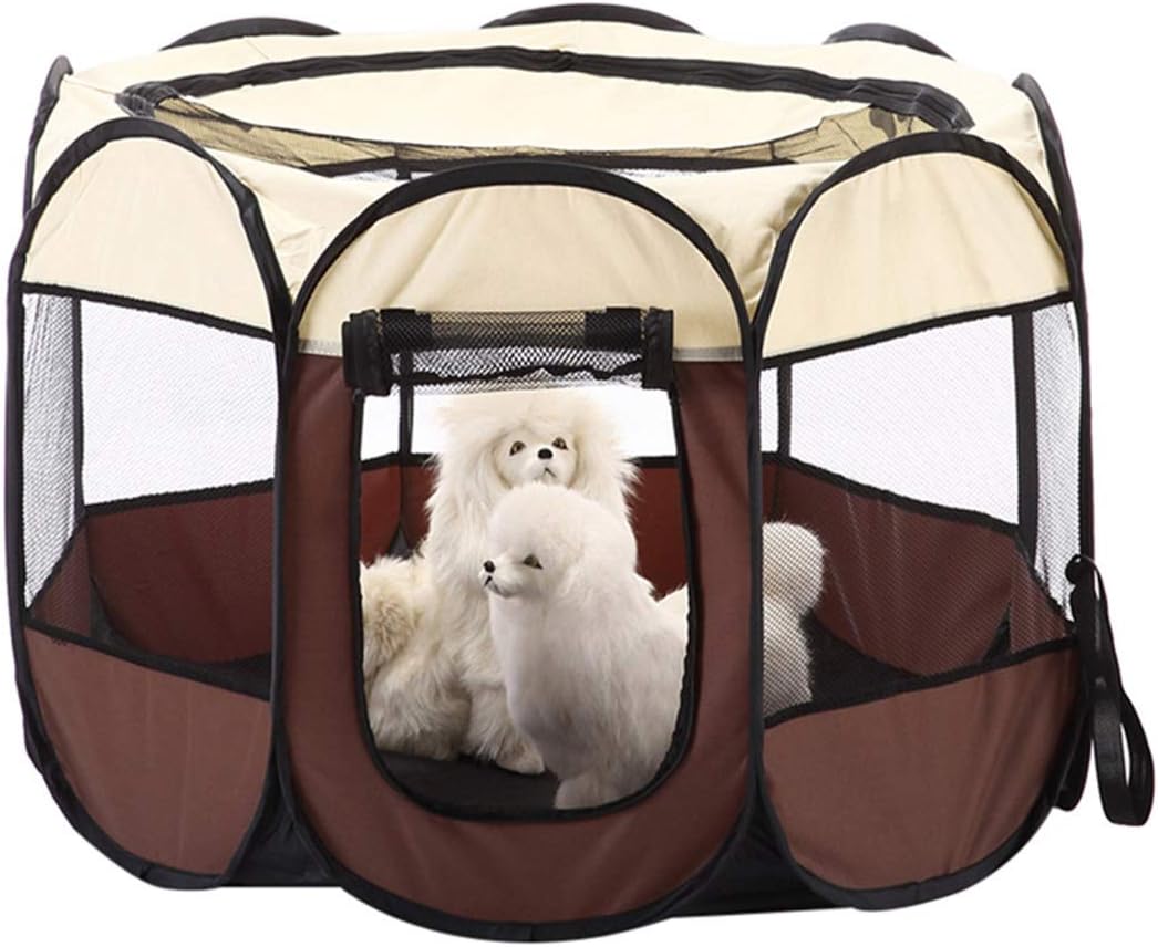 Amazon Jpdreamworld ペット八角形 ケージ メッシュサークル 折り畳み式 持ち運べに便利 軽量 防水 ペットテント ハウス ペット用ケージ サークル ケージ アウトドア コンパクト 犬 猫用 Jpdreamworld ケージ 通販