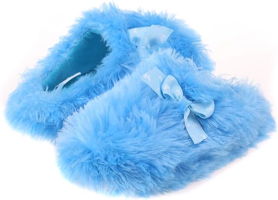 fluffy girl slippers