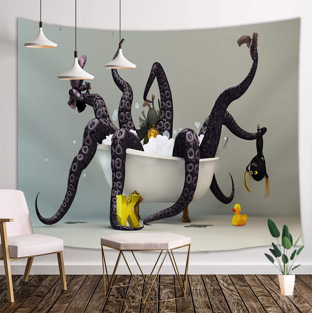 Amazon Com Kotom Nautical Ocean Animals Tapestry Wall Hanging