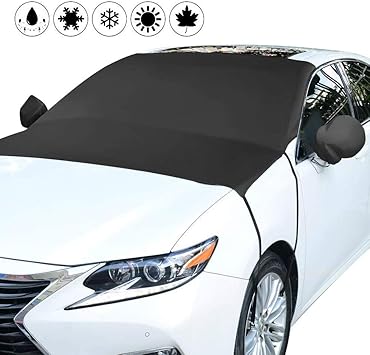 Amazon Com Car Windshield Snow Cover With Mirror Covers Windshield Cover Waterproof Snow Ice Frost Guard Removal Winter Sun Shade Uv Protection Large Fits Most Of Car Suv Truck Jeep 81 X59 Automotive