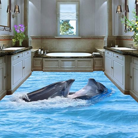 Amazon Com Hwhz Removable Kids Room Washroom Bedroom 3d