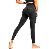 High Waisted Leggings for Women,No See Through Tummy Control Workout Athletic Running Yoga Pants with Pockets