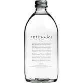 Antipodes Natural Artesian Still Water, 16.9 Fl Oz (500 mL) (Pack of 4), Premium Glass Bottled Drinking Water, Naturally Occurring Minerals, New Zealand Source
