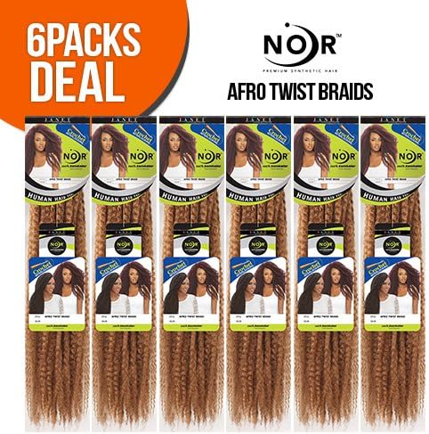 Janet Collection Synthetic Hair Braids Noir Afro Twist Braid