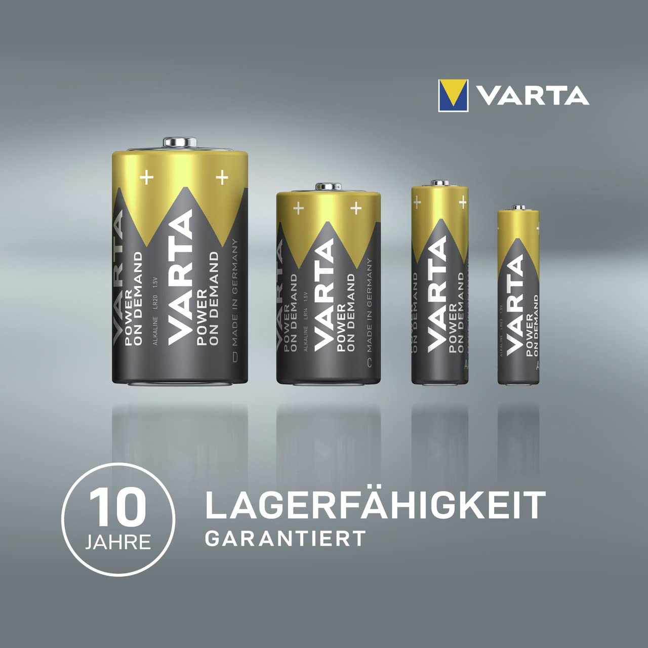 VARTA Batterien AA, 50 Stück Vorratspack, Power on Demand, Alkaline, 1,5 V 8