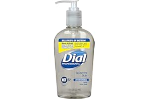 Dial Professional Sensitive Skin Antibacterial Liquid Hand Soap, 7.5 OZ Pump Bottle (Pack of 12)