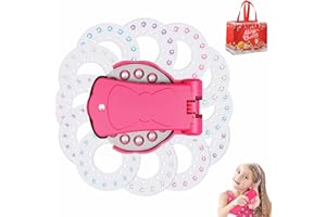 Glitter Diamond Styling Tools Hair Gemstone Styling Set, Reusable Bling Glitter Diamond Tool Stapler Hair, Light up Girls' ha