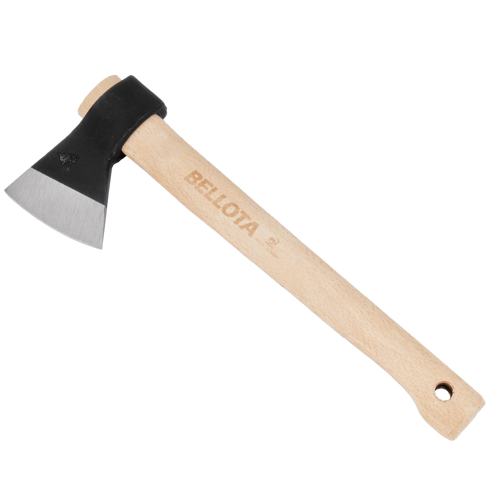 Bellota 8130-500C - Biscayan Axe for Cleaning and Cutting of Small/Medium Branches and Wood Cutting, Head Weight 500 g, Wooden Handle