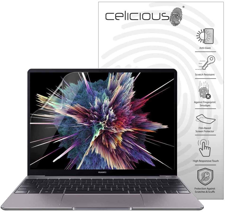 Celicious Matte Anti-Glare Screen Protector Film Compatible with Huawei Matebook 13 [Pack of 2]