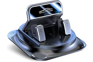 yorpyep Dashboard Mobile Phone Holder, 360 Degrees Rotation Anti-slip Navigation Bracket, Automatic Locking One-hand Operatio