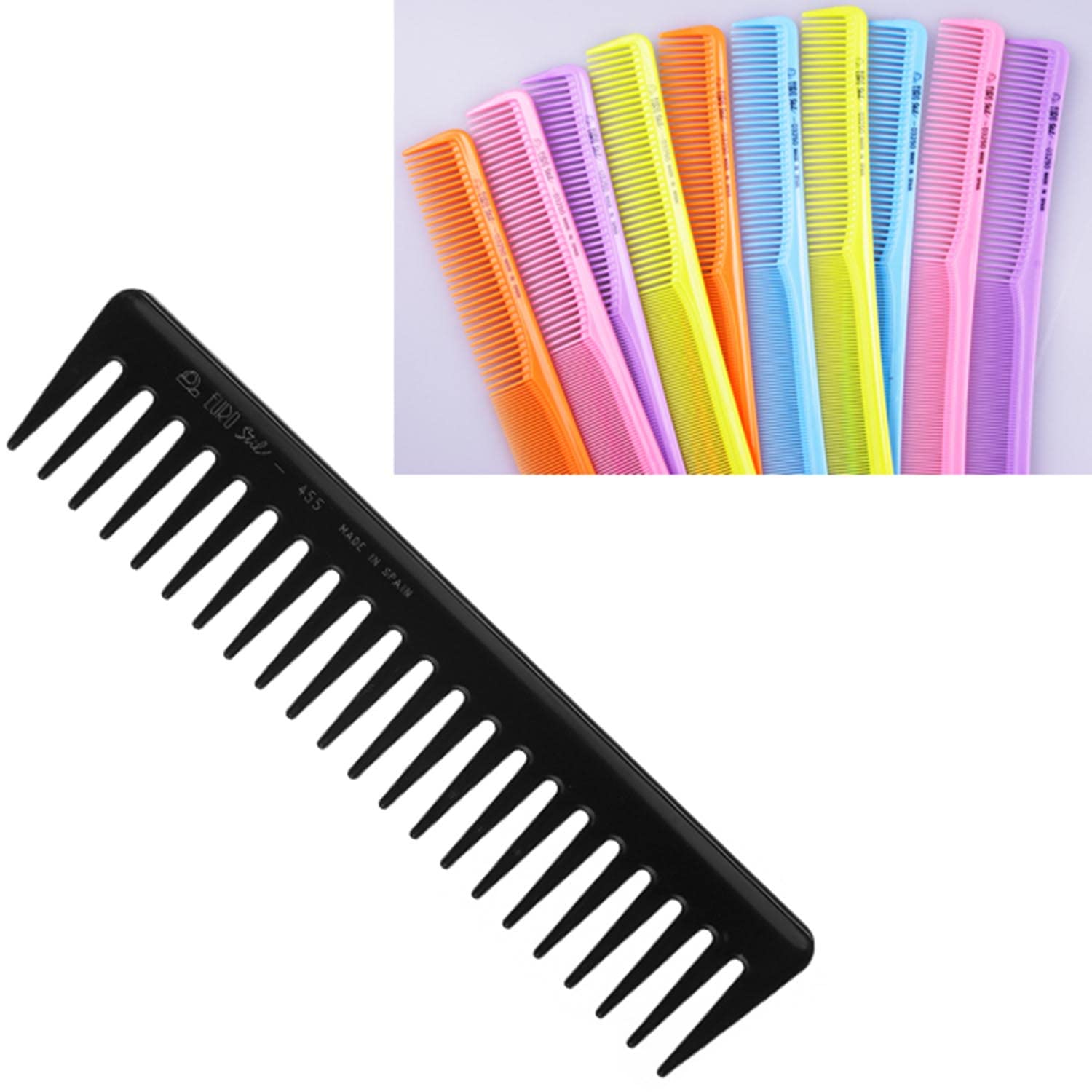 EUROSTIL Batidor Mechas Peine Mechas 18cm. Colores 1 Stk