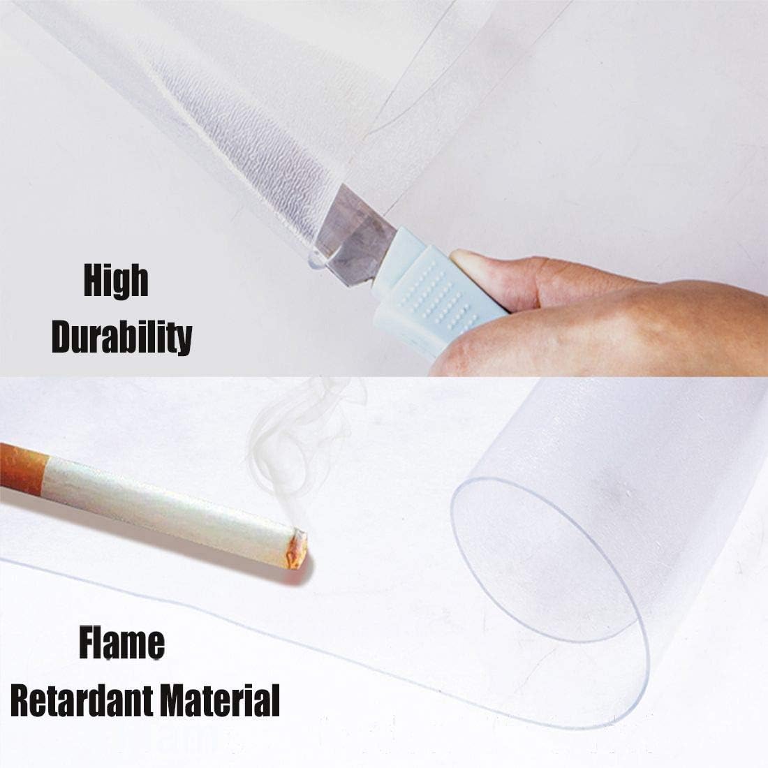 Office Chair Mat for Hardwood Floor - 36"x48" Clear PVC Desk Chair Mat - Heavy Duty Floor Protector for Home or Office - Easy Clean and Flat Without Curling : Office Products