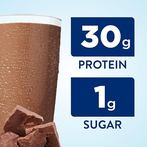 ENSURE MAX PROTEIN SHAKE | MILK CHOCOLATE | READY TO DRINK | 30G PROTEIN FOR MUSCLE BUILDING | 1G SUGAR, 4G FIBER | 11 FL OZ – 12 PACK