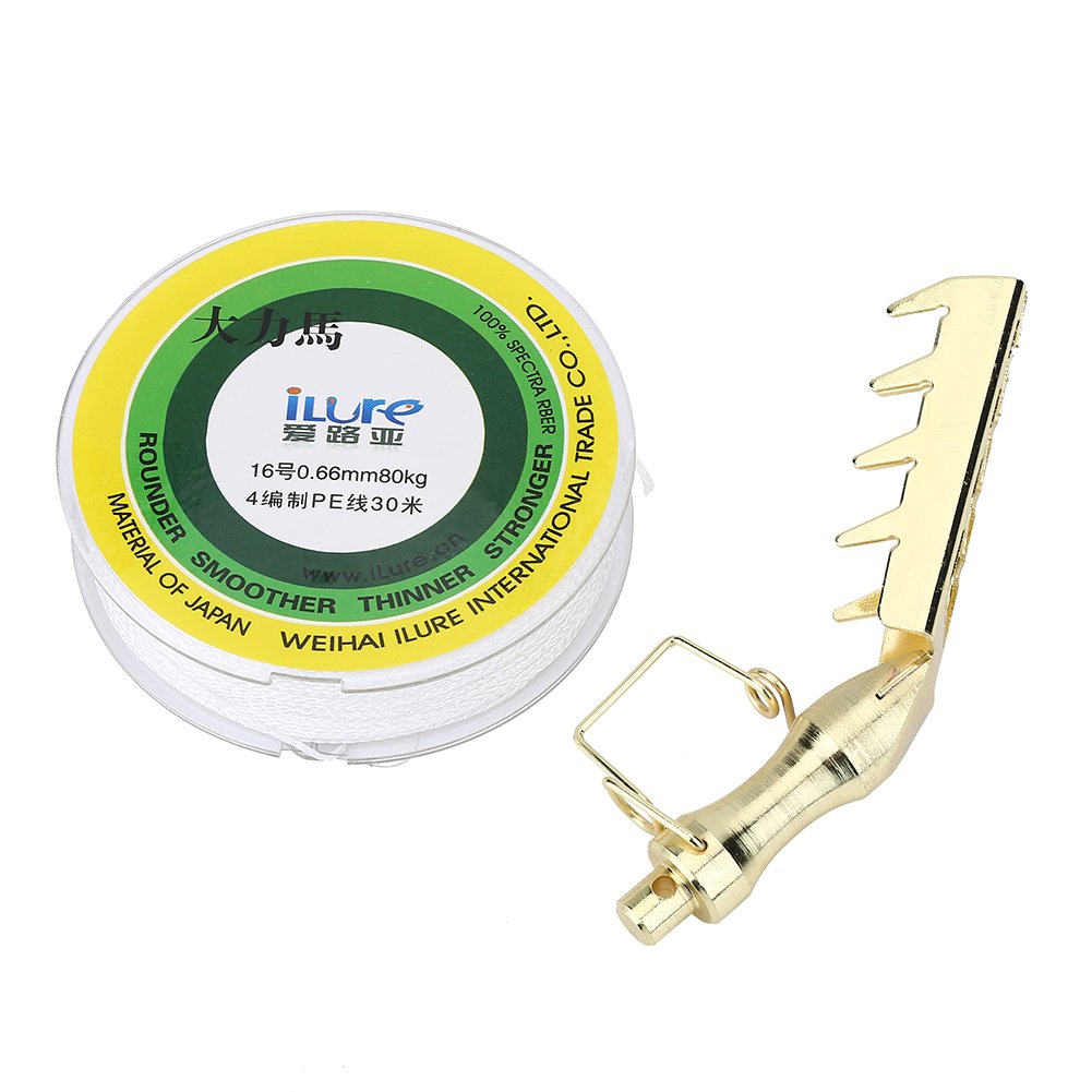 Fishing Lures Retriever Bait Stainless Fishing Tackle Retriever with 30m PE Line