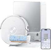 NARWAL Flow 2 Robot Vacuum and Mop Combo, 31000Pa, FlowWash Mop, White | Self-Cleaning, AI Object Recognition, Self-Emptying &amp; Refilling, 212℉ Hot Water Mop Washing &amp; Drying, Tangle-Free Design