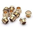 LC LICTOP Brass Sintered Bronze Breather Vent Flat Pneumatic Muffler Filter,1/4" NPT (Pack of 10)