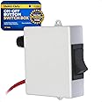 TMC Marine Electric Toliet Momentary On-Off Push Button Switch Box for Boats, Five Oceans FO729