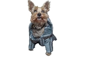 FIESTA BRANDS Mexican Dog Poncho Doggo Hoodie Baja Ponchos Blanket for Dogs Costume Pup Crew Pajamas Chihuahua Sweater Clothes from Small, Medium to Big Dog Made in Mexico with Recycled Fabric (1, Gray)