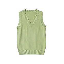 jinghuiyue Women’s V Neck Sweater Vest School