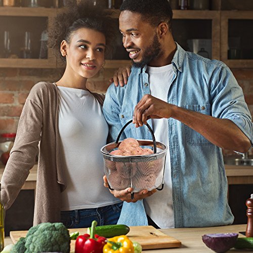 image for Primica Instant Pot 6 Quart Steamer Basket w/Silicone Handle and 304 G