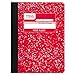 Mead Composition Book, Notebook, Wide Ruled, 9.75 x 7.5 Inch, Red (72245)