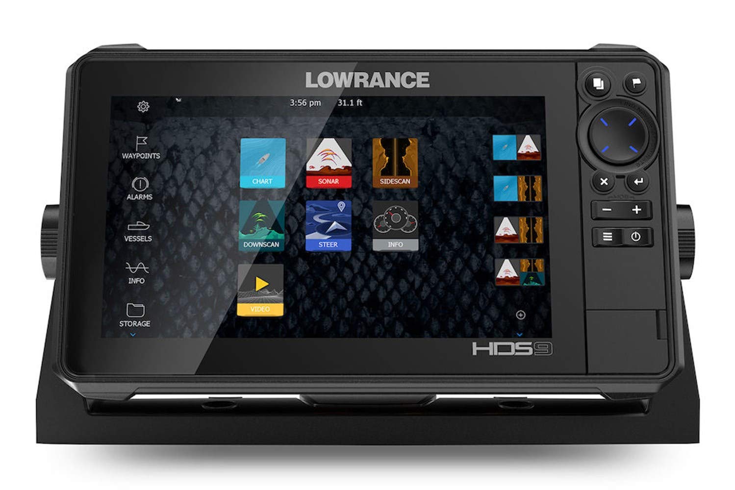 Lowrance HDS-9 Live with Active Imaging 3-in-1 Transom Mount Transducer & C-MAP Pro Chart