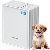 Air Purifiers for Home Large Room Up to 1300 Ft², MOOKA HEPA Air Purifier for Home Pets with Washable Pre-Filter, Fragrance, Air Cleaner for Pet Hair Odor in Bedroom, Dorm Room, Office, White