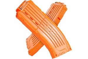 EKIND 10 Darts Banana Curved Clips Compatible with Nerf Elite Magazines - Quick Reload Soft Dart Ammo Clip for Nerf Toy Guns 