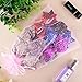SIQUK 14 Pieces Glitter Hair Bows 5 Inch Hair Bow Boutique Hair Clips Multi Color Sequins Big Hair Bows For Girls Teens with a Storage Bag