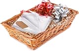 Woodluv Create Your Own Wicker Gift Hamper Basket Kit 43x29x11cm view 3