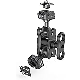 SmallRig Quick Release Ballhead Magic Arm 360° Rotation Articulating Magic Arm with 1/4" Screw, Drop-in HawkLock Camera Clamp for Field Monitor, Camera, Light, Max Load of 5kg, Aluminum Alloy - 3515C